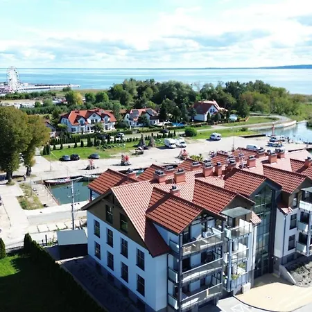 公寓 Port Krynica 16 - Premium W Centrum Krynicy Morskiej Z Bezposrednim Widokiem Na Port I Zalew Wislany